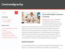 Tablet Screenshot of centreofgravity.ca